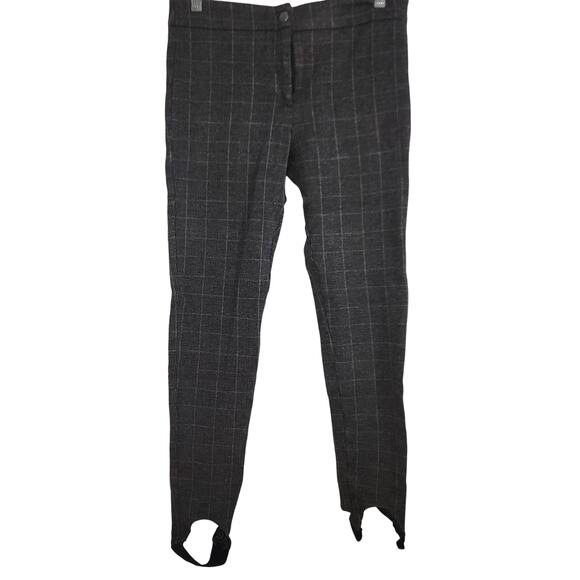 Ann Taylor Pants - Vintage Ann Taylor Gray Plaid Leggings With Stirrups Sz 6T